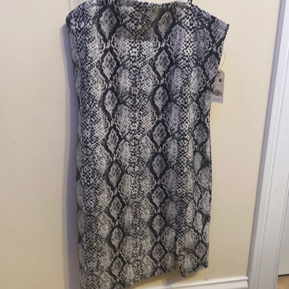 garage mini snake skin dress